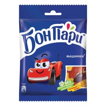 Жевательный Мармелад Бон Пари "Машинки" 75 гр