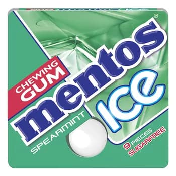 Жевательная резинка "Mentos Ice" со вкусом сладкой мяты, 12.9 г
