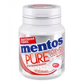 Жевательная резинка Mentos "Pure White" со вкусом Клубники 54 г