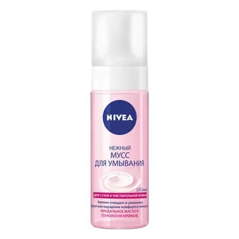 Мусс для умывания Nivea "Нежный" для сухой и чувствительной кожи 150 мл