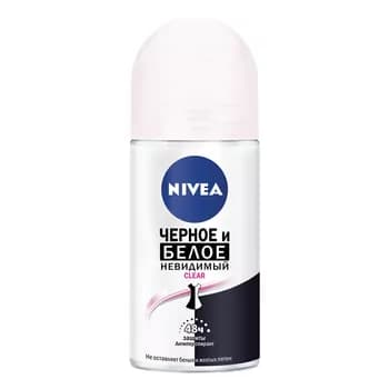 Антиперспирант Nivea "Невидимая защита для черного и белого" Clear (шариковый) 50 мл