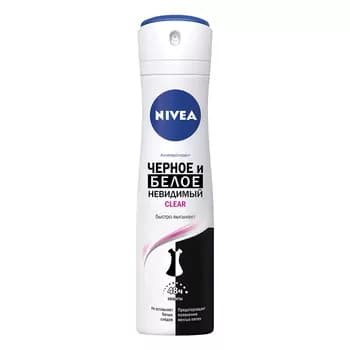 Антиперспирант Nivea "Невидимая защита для черного и белого" Clear 150 мл