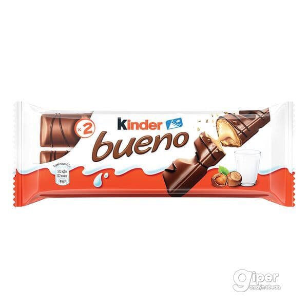 Şokoladly wafli Kinder "Bueno" 43 gr