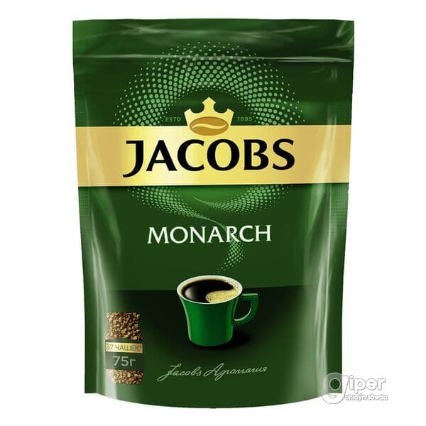 Kofe Jacobs Monarch, paket gapda 75 gr