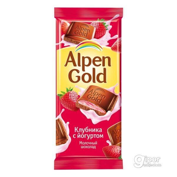 Şokolad Alpen Gold ýogurtly ýertudana, 80 gr