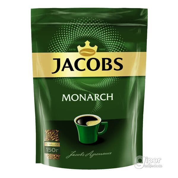 Kofe Jacobs Monarch, paket gapda, 150 gr