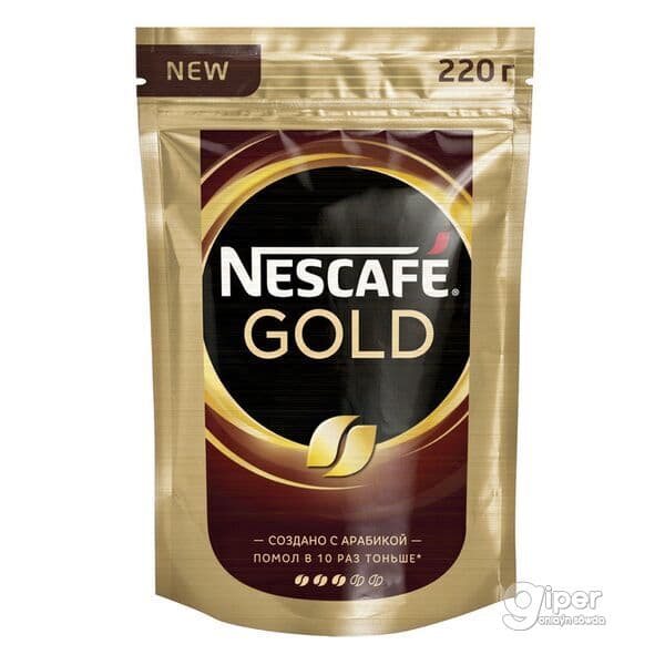 Kofe Nescafe Gold, paket gapda 220 gr