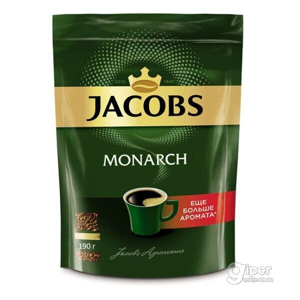 Kofe Jacobs Monarch, paket gapda 190 gr