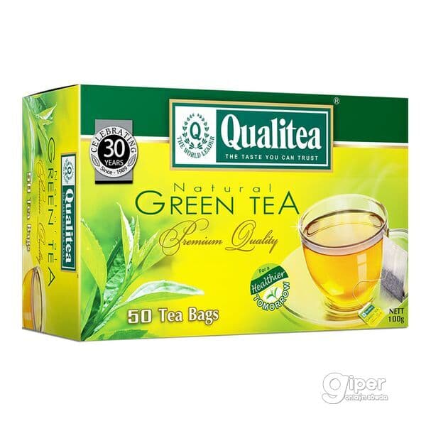 Paketli tebigy gök çaý "Qualitea" 2 gr (50 paket)