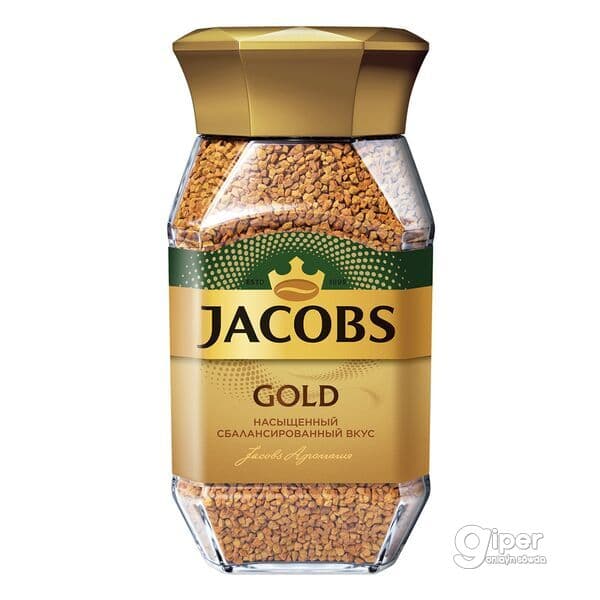 Kofe Jacobs Gold, çüýşe gapda 95 gr