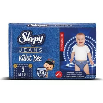 Sleepy Jeans arlygy №3, 4 - 9 kg, 34 sany