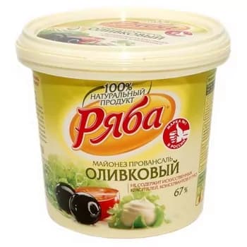 Maýonez "Ряба Провансаль" Zeýtunly, bedreli, 67%, 800 gr