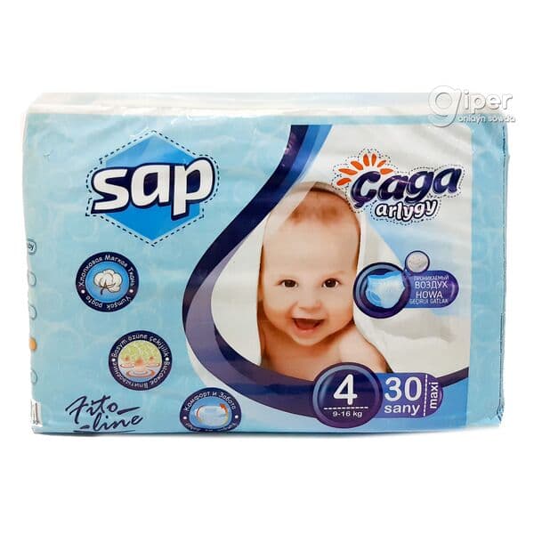 SAP arlygy №4 Maxi, 9-16 kg, 30 sany