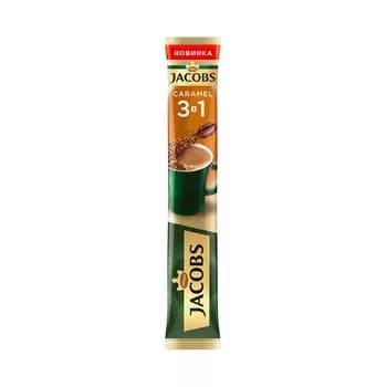 Kofe Jacobs Caramel, 3x1 kiçi paket 15 gr