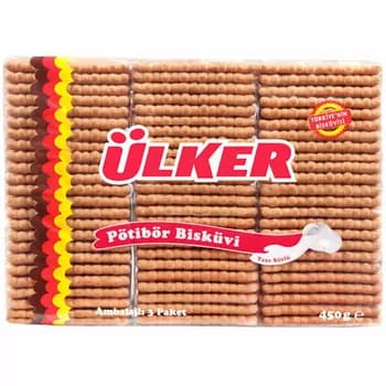 Ülker Pötibör печенье 3 пакетика, 450 гр