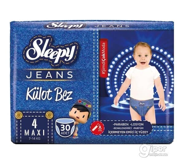 Sleepy Jeans trusik görnüşli arlyk №4, 7 - 14 kg, 30 sany
