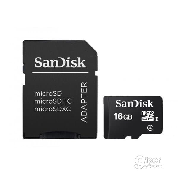 Карта памяти SanDisk 16 ГБ (4 Класс)