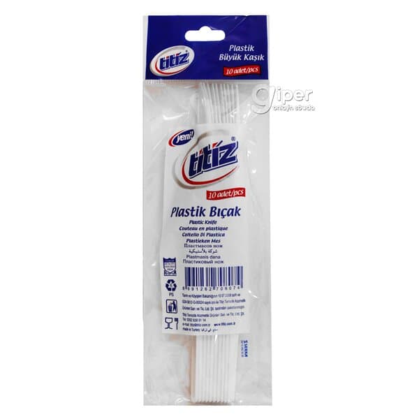 Titiz plastik pyçak, 10 sany