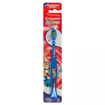 Çagalar üçin diş çotga Colgate "Доктор Заяц", 2+