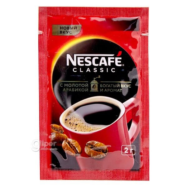 Kofe Nescafe classic owradylan arabikaly, 2 gr