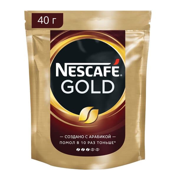 Kofe Nescafe Gold, paket gapda, 40 gr