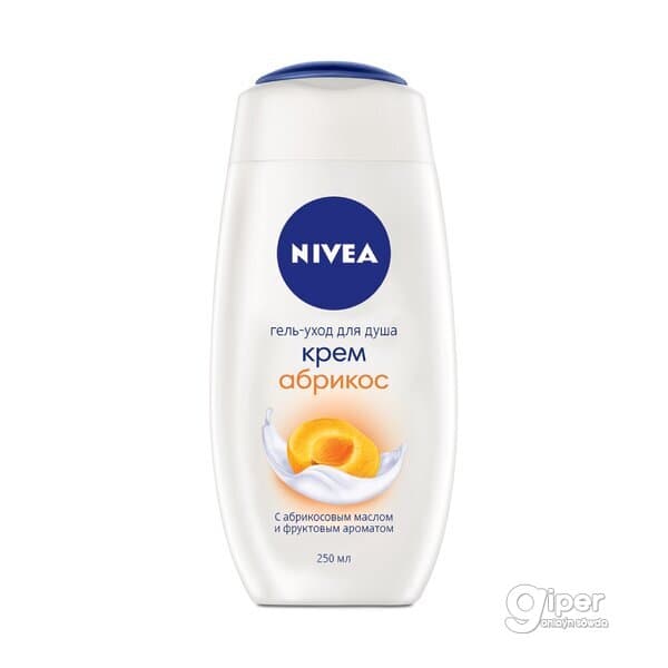 Гель для душа Nivea "Крем и абрикос" 250 мл