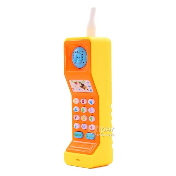 Çagalar üçin oýunjak telefon funny Phone ses effekti bilen, sary  ()162-9)