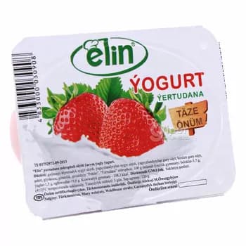 Ýogurt "Elin" ýertudana mürepbeli süýtli ýarym ýagly, 120 gr