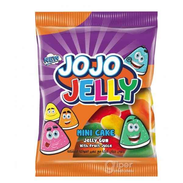 Çeýnelýän marmelad Eviz Jojo Jelly "Kiçijik tortr" miwe şiresi bilen, 20 gr