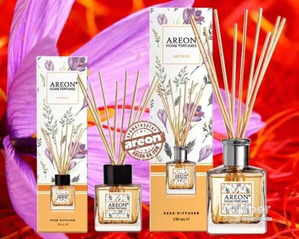 Howa yslandyryjy Aroma diffuzer Areon Garden Öý atyry "Şafran", 150 ml