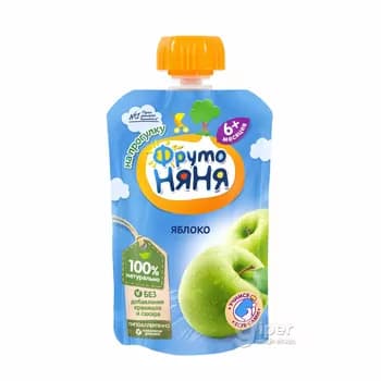 Çaga pýuresi "ФрутоНяня" alma, 90 gr