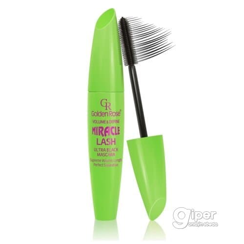 Kirpik üçin tuş Golden Rose Miracle Lash Volume&Define, 9 ml