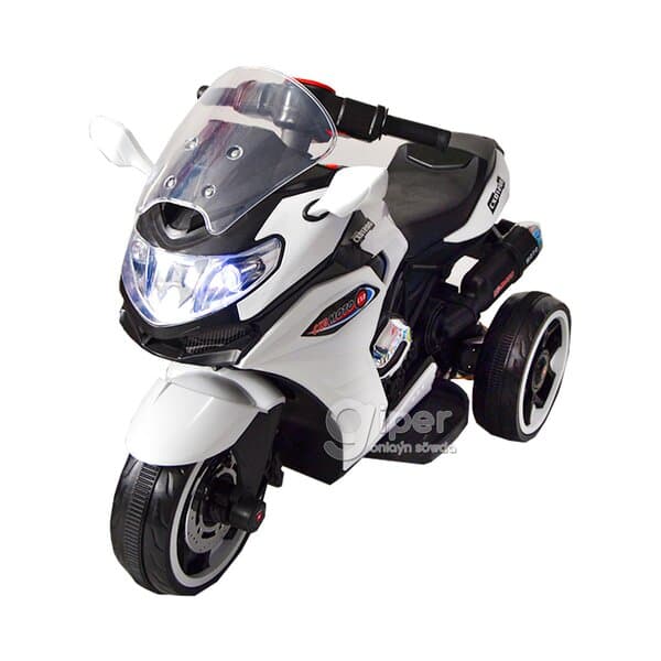 Çagalar üçin elektromotosikl, ak-gara (1200)