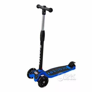 Çagalar üçin samokat, gök reňkli (064)