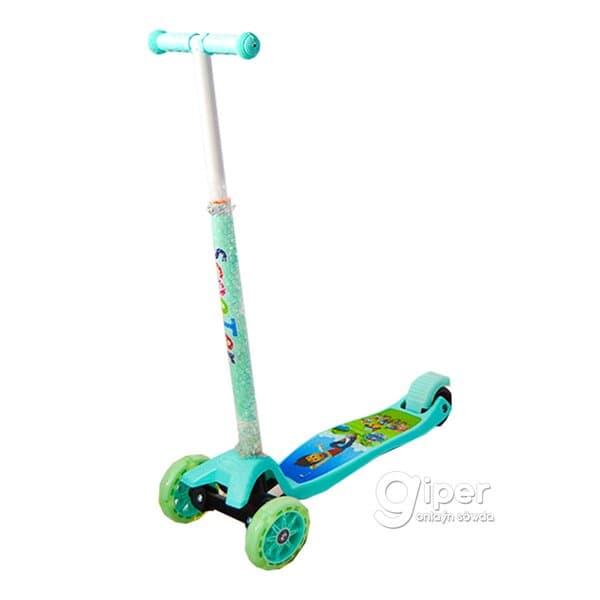 Çagalar üçin samokat, birýuzowy reňkli (011)