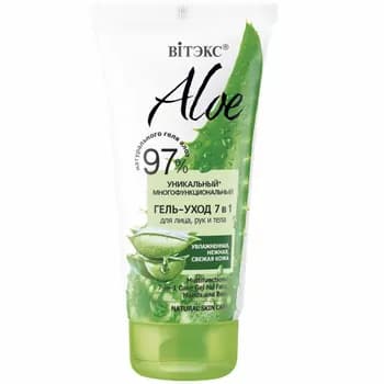Витэкс, "Aloe 97% gel-ideg" ýüz, el we beden üçin köp funksiýaly 7si1-de, 150 ml (W471)