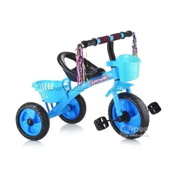 Gezelenç üçin üç tekerli welosiped, birýuzowy reňkli (KL015)