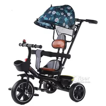 Gezelenç üçin 3 tekerli katalka, gara reňkli (KL016)
