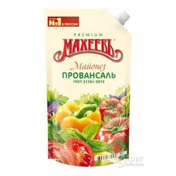 "Махеевъ" maýonez "Провансаль" 50.5%, 380 ml