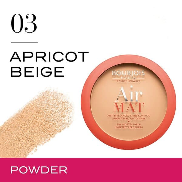 Pudra BOURJOIS Air Mat Powder (03 Apricot Beige), 10 gr