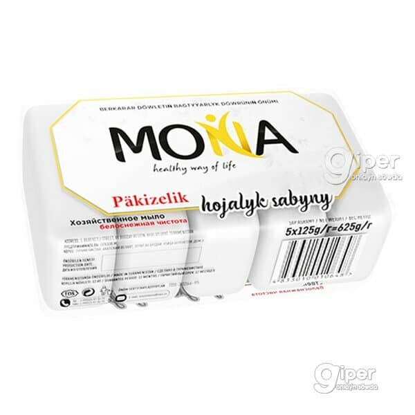Hojalyk sabyny Mona Päkizelik, 625 gr (5x125)