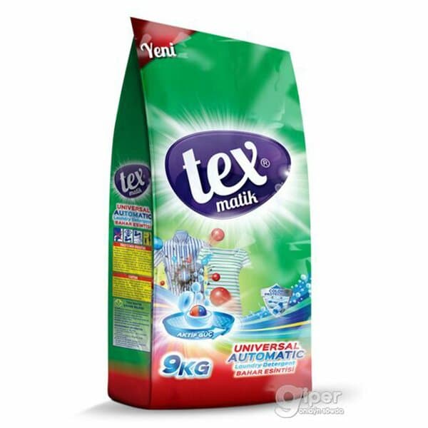 Kir ýuwujy soda Tex Reňkli eşikler "Bahar şemaly", 9 kg