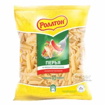 Макаронные Изделия Роллтон, Перья №12 400 гр
