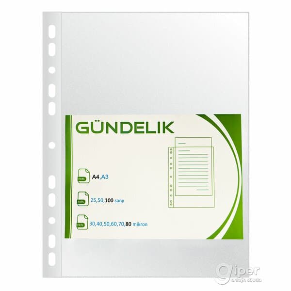 Faýl "Gündelik" А4, 1 gap (100 sany)