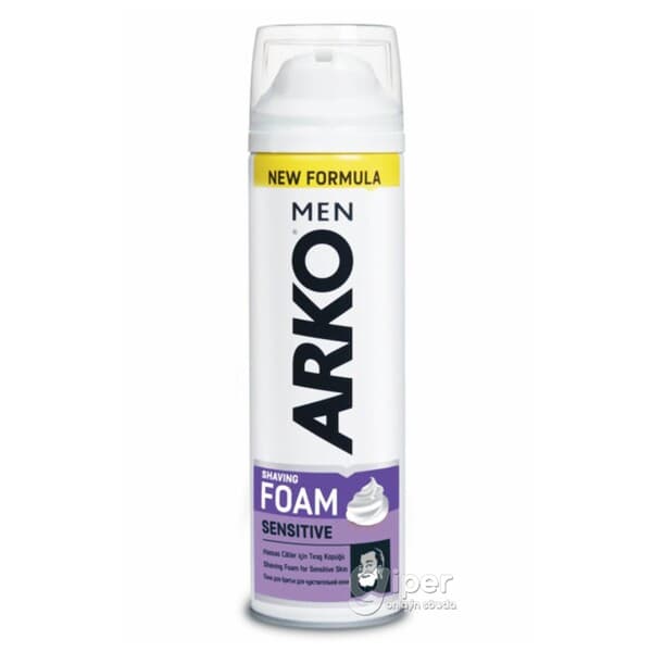 Sakgal syrmak üçin köpük "ARKO Men" Sensitive, 200 ml