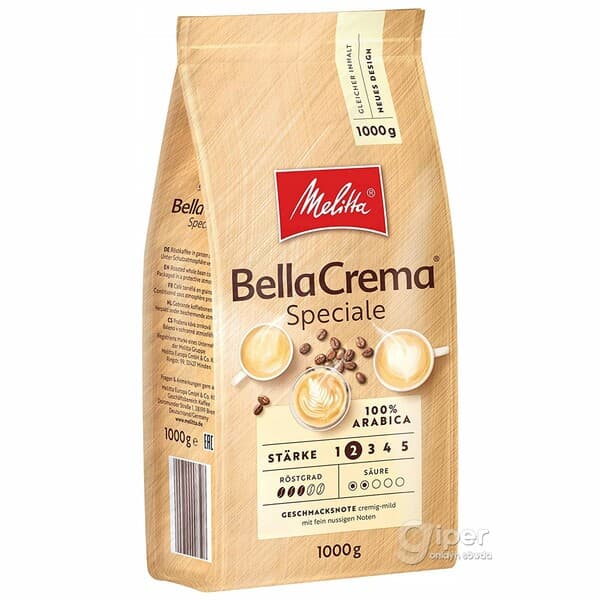 Däneli kofe Melitta Bella Crema Speciale, 1 kg