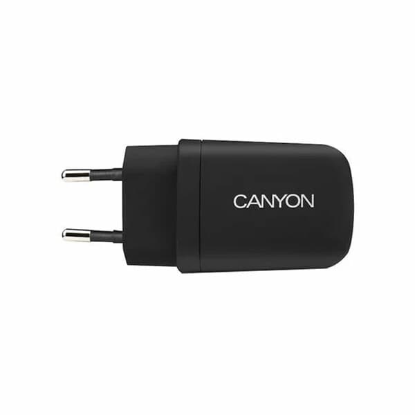 Telefon üçin zarýad beriji CANYON (1 USB bölüm/ Gara) CNE-CHA11