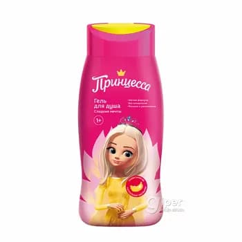 Çagalar üçin duş geli "Принцесса" Süýji arzuwlar, 250 ml