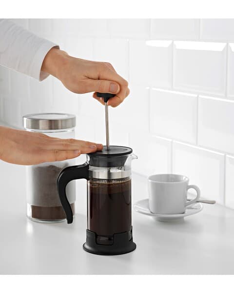 Kofe Çaý üçin çäýnek IKEA UPPHETTA Çüýşe Poslamaýan demir 1 l