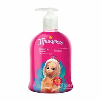 Çagalar üçin suwuk sabyn Принцесса "Şetdaly şowhuny", 490 ml